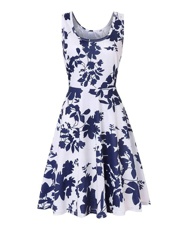 Sleeveless Floral Midi Dress