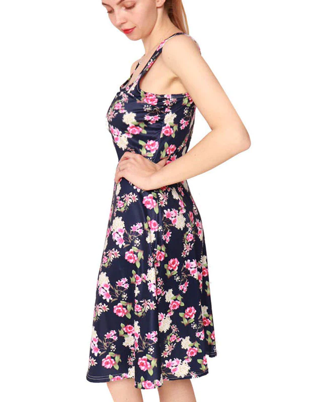 Sleeveless Floral Midi Dress