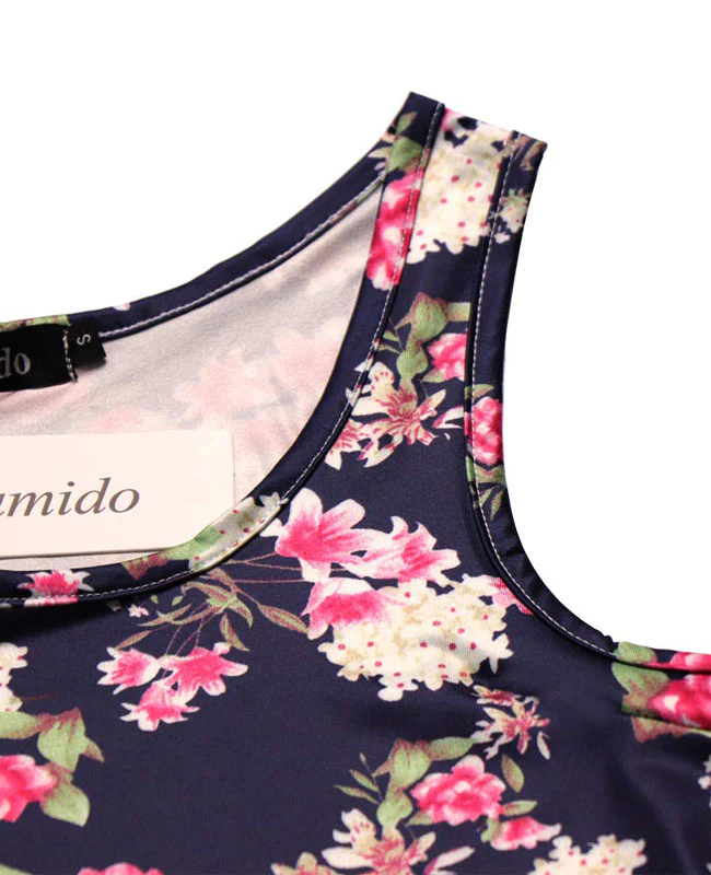 Sleeveless Floral Midi Dress