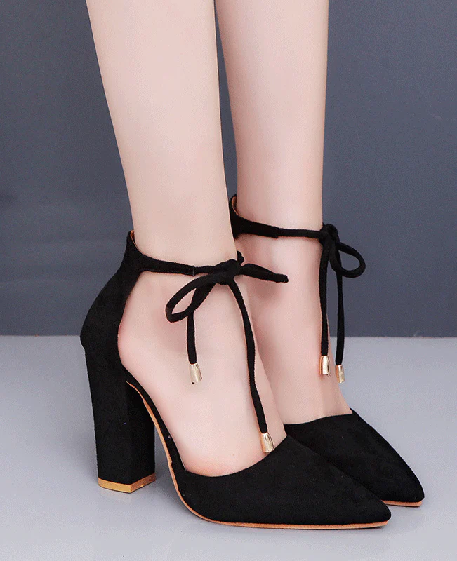 Black Suede Wool Flap Platforms Super High Stiletto Heels ...