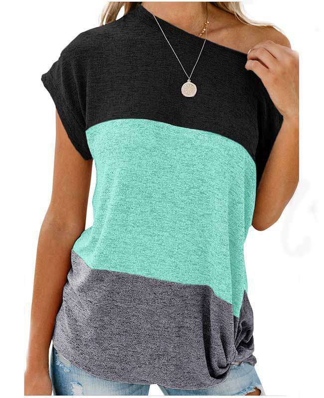Color Block Womens Shirts