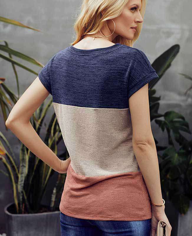 Color Block Womens Shirts-6