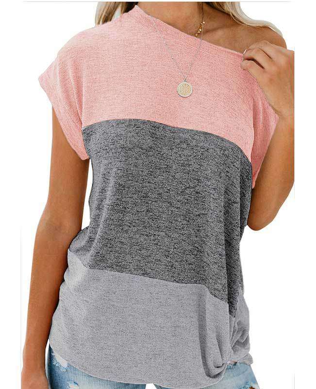 Color Block Womens Shirts