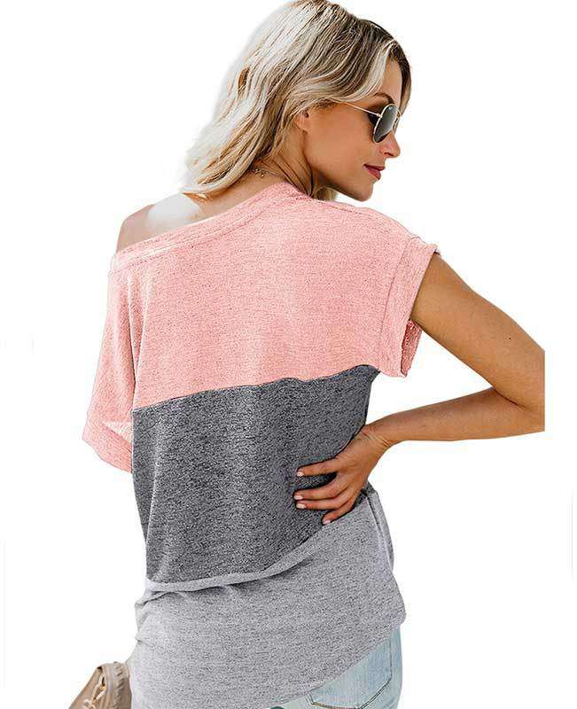 Color Block Womens Shirts-7