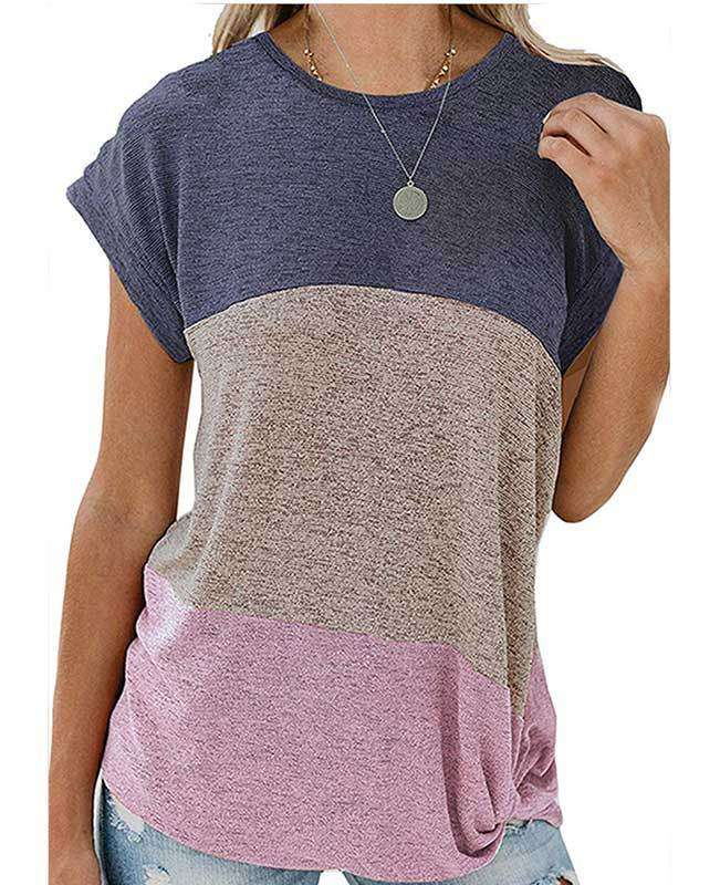 Color Block Womens Shirts