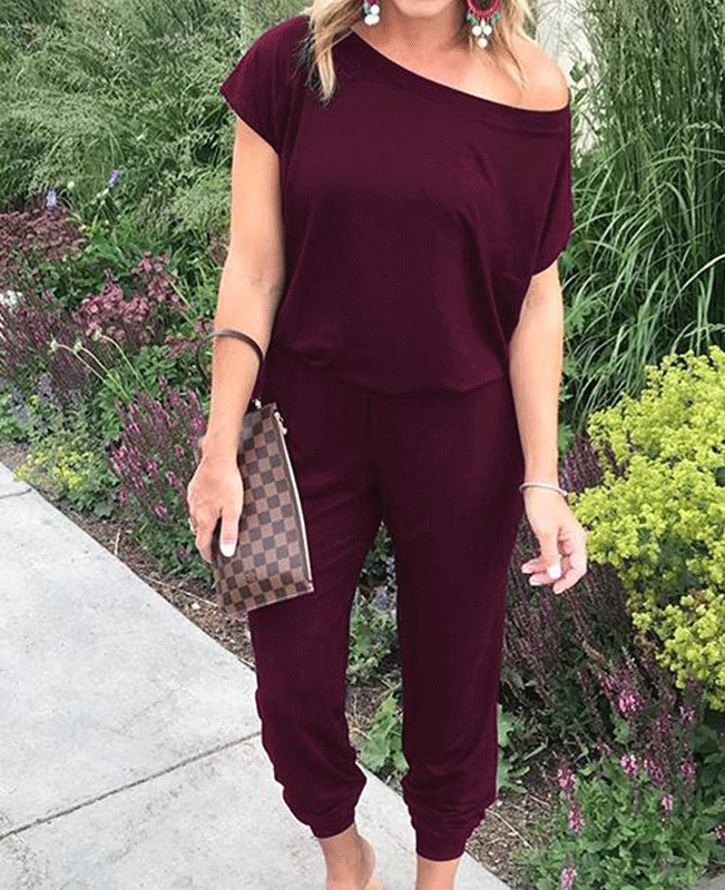 Off the Shoulder Jumpsuits-3
