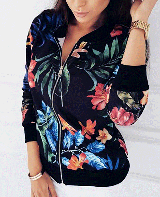 Retro Floral Short Jacket