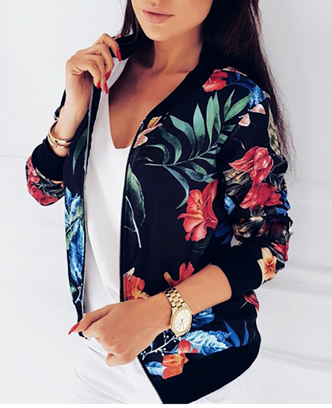 Retro Floral Short Jacket-4