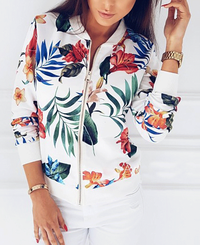 Retro Floral Short Jacket