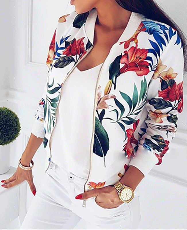 Retro Floral Short Jacket-2
