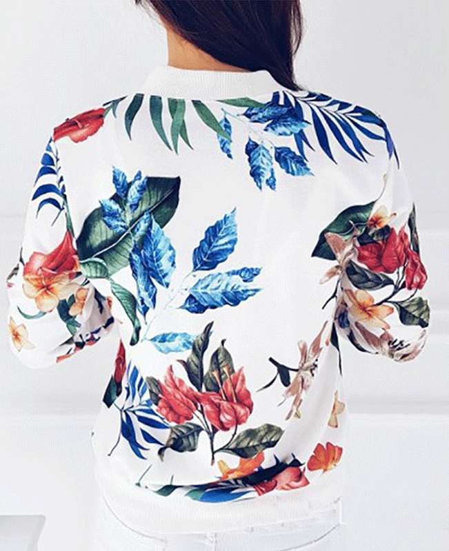 Retro Floral Short Jacket-7