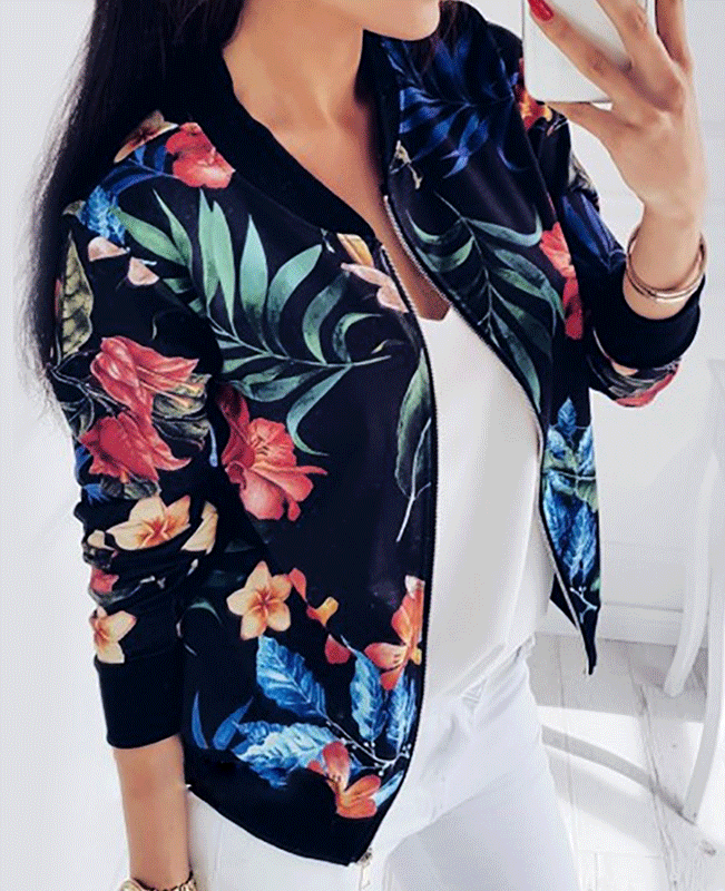 Retro Floral Short Jacket-1