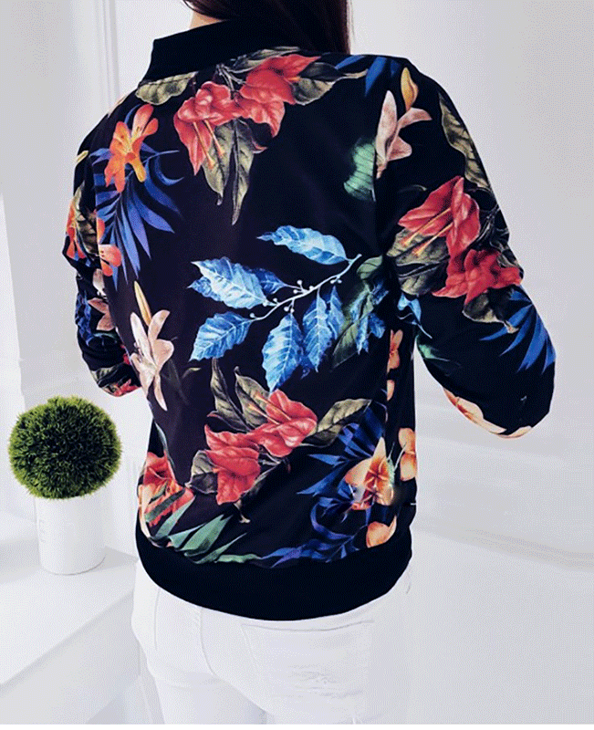 Retro Floral Short Jacket-5