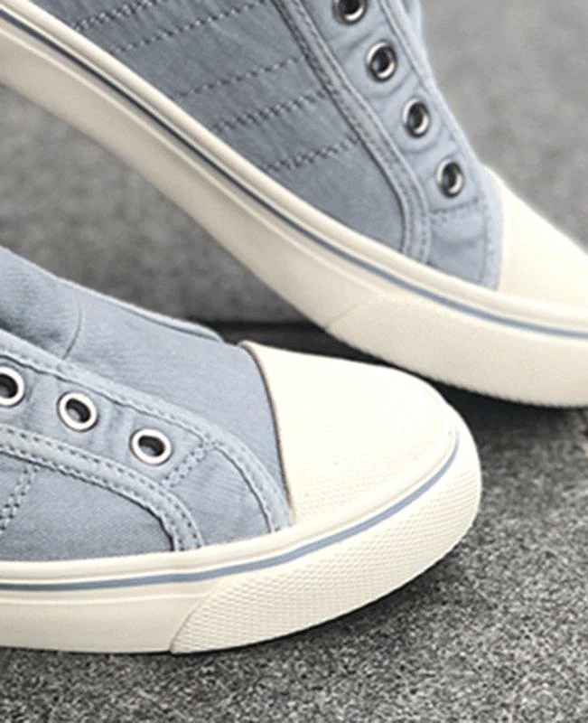 Round Toe Canvas Shoes--8