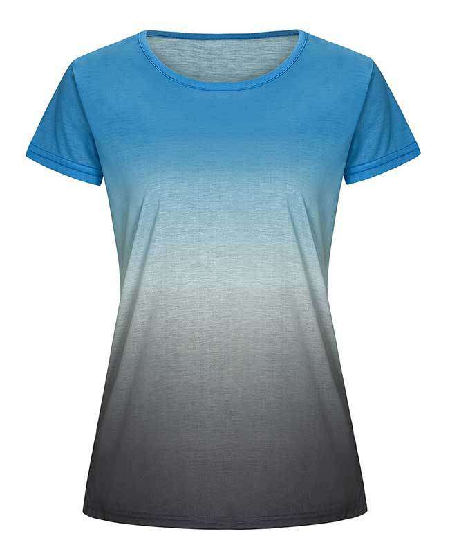 Change Color Round Neck T-shirt-6