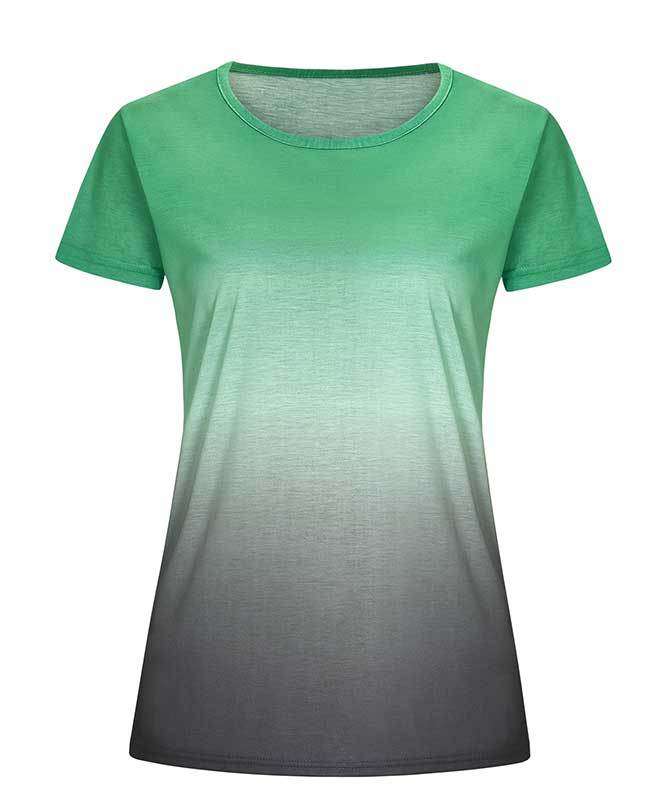 Change Color Round Neck T-shirt-8