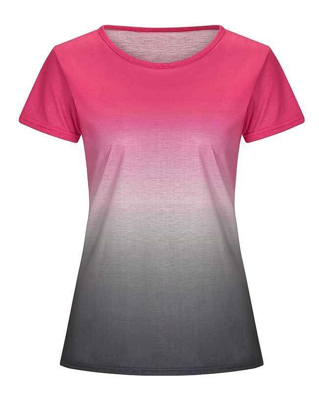 Change Color Round Neck T-shirt