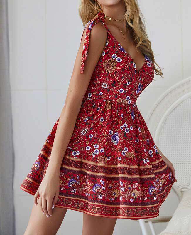 Spaghetti strap 2024 sundress short