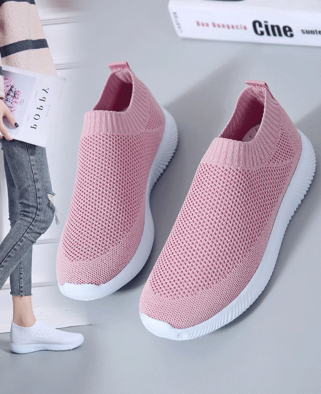 Slip on Breathable Sock Sneakers-2