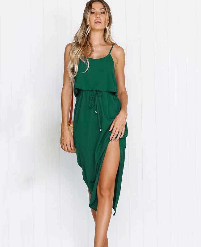 Strappy Sleeveless Midi Dress