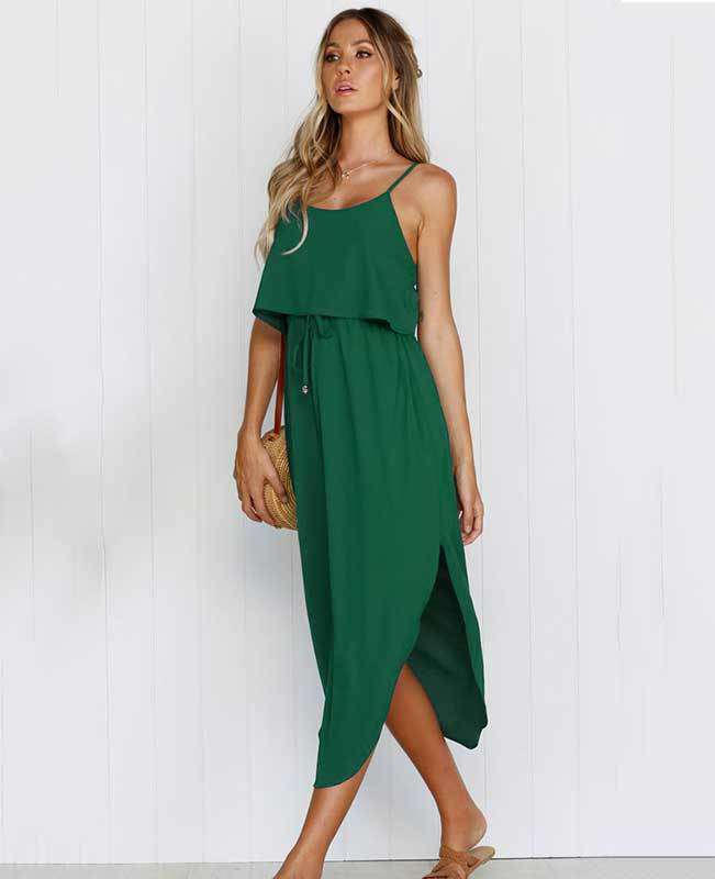 Strappy Sleeveless Midi Dress-7