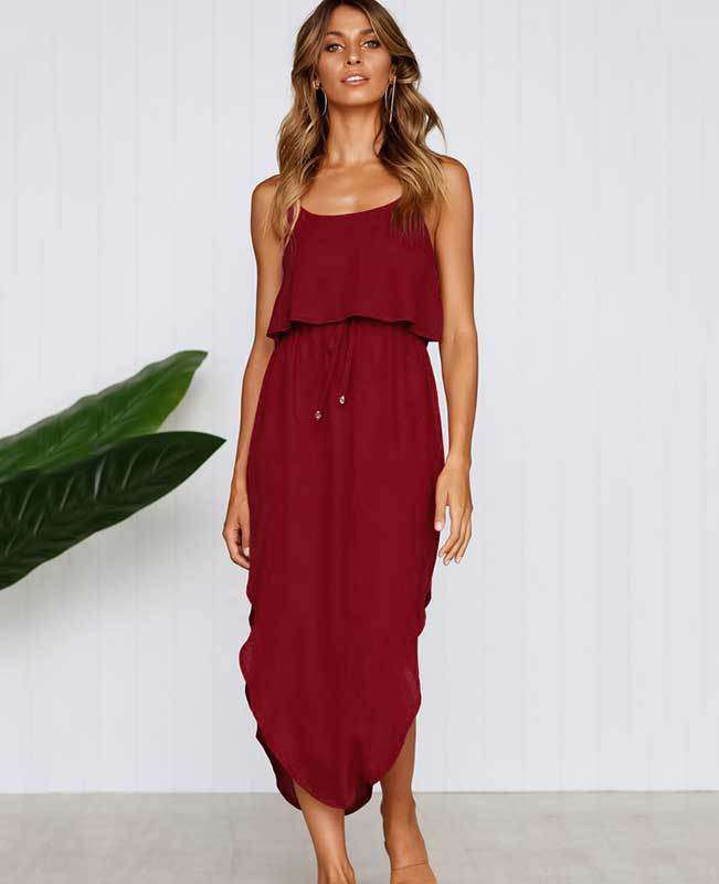 Strappy Sleeveless Midi Dress-5