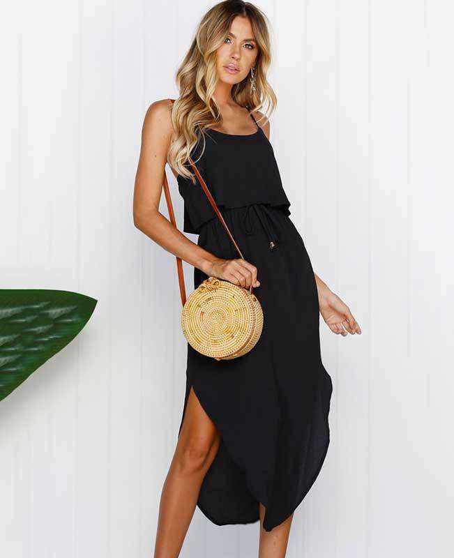 Strappy Sleeveless Midi Dress-6
