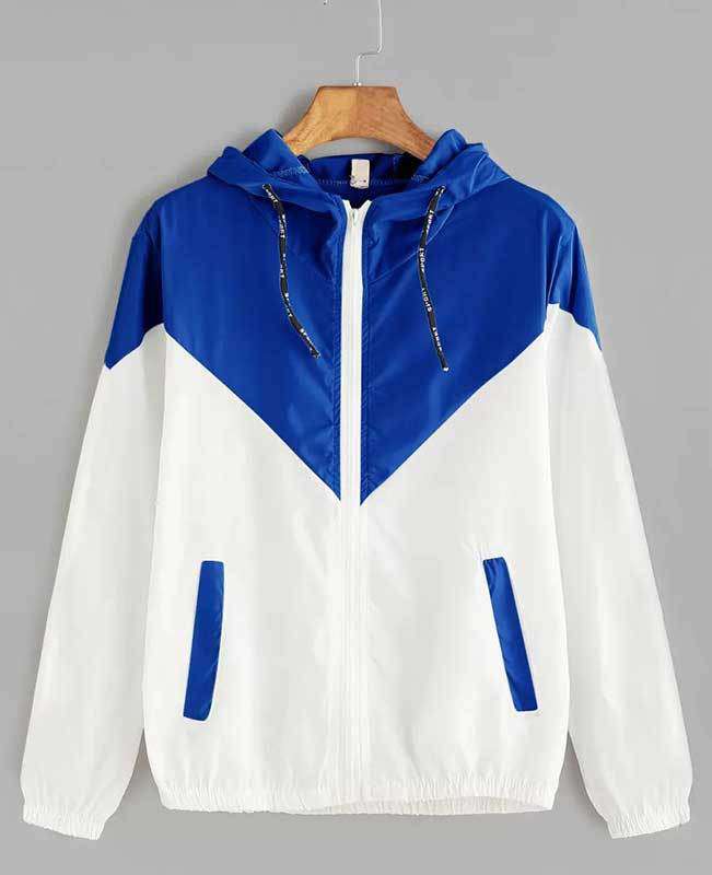 Zipper Pockets Hooded Jacket