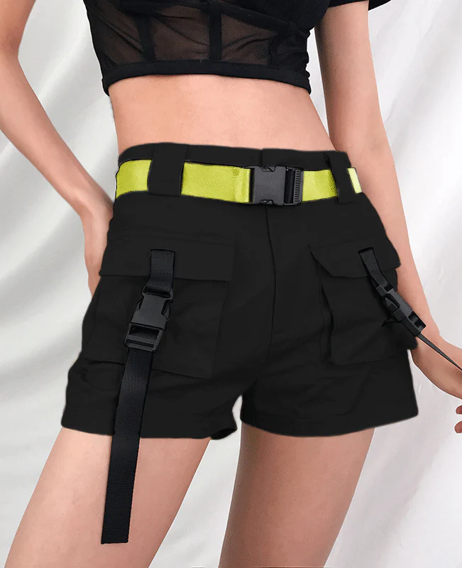 Loose Big Pocket Cargo Shorts-2