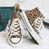 Leopard Printed Lace Up Flats-1