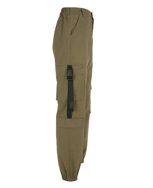 Loose Military Cargo Pants-9