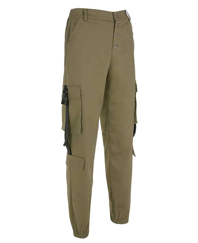 Loose Military Cargo Pants-5