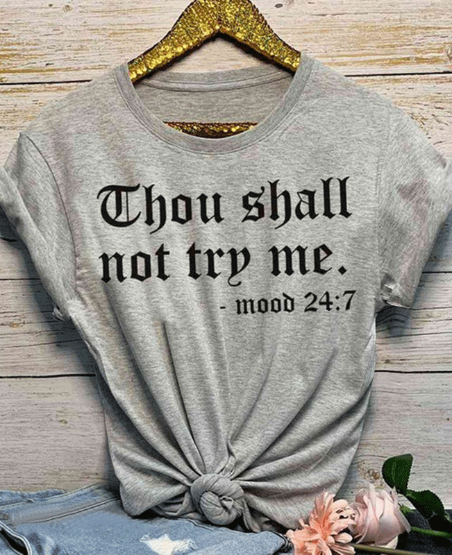 Short-sleeved Printed Causal T-shirt