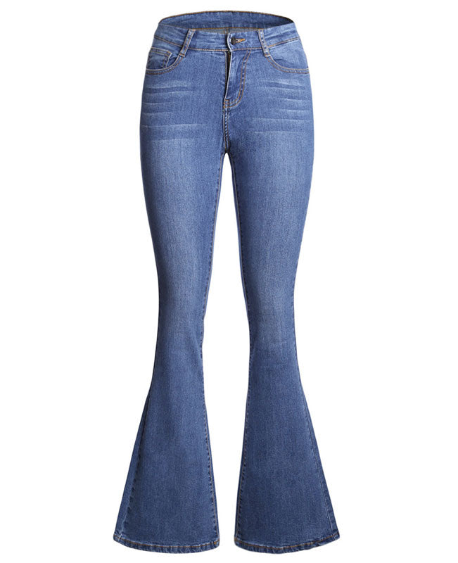 High Waisted Bell Bottom Jeans-8