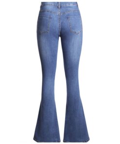 High Waisted Bell Bottom Jeans-12