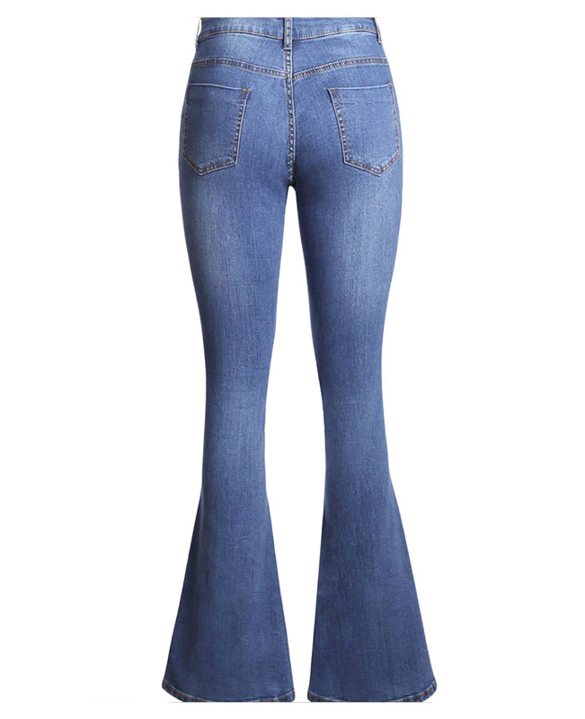 High Waisted Bell Bottom Jeans-12