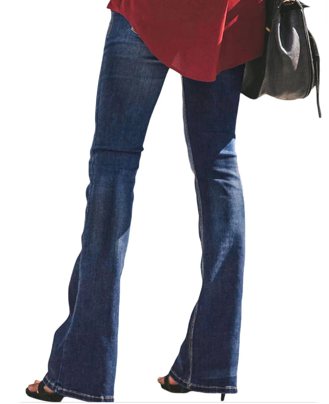 High Waisted Bell Bottom Jeans-4