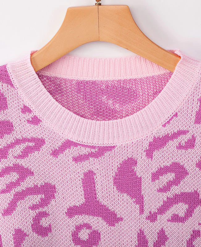 Oversized Leopard Print Sweater-12