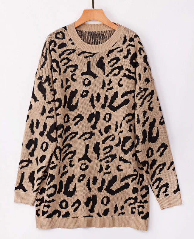 Warehouse leopard top motif sweatshirt