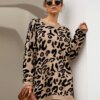 Oversized Leopard Print Sweater