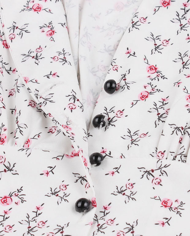 Sleeveless Floral Vintage Cocktail Dresses
