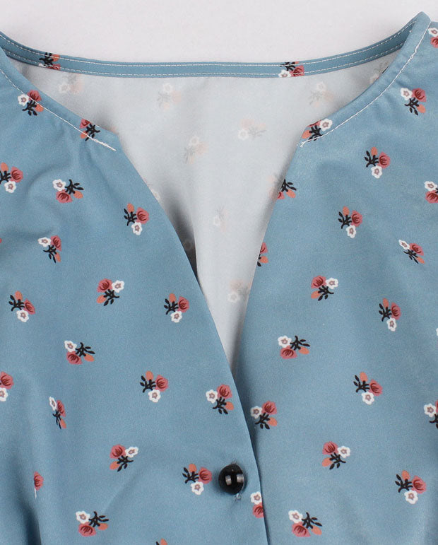 Sleeveless Floral Vintage Cocktail Dresses