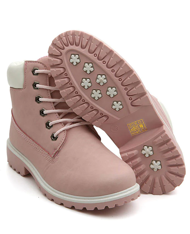 Martin Pink Ankle Boots-pink-2