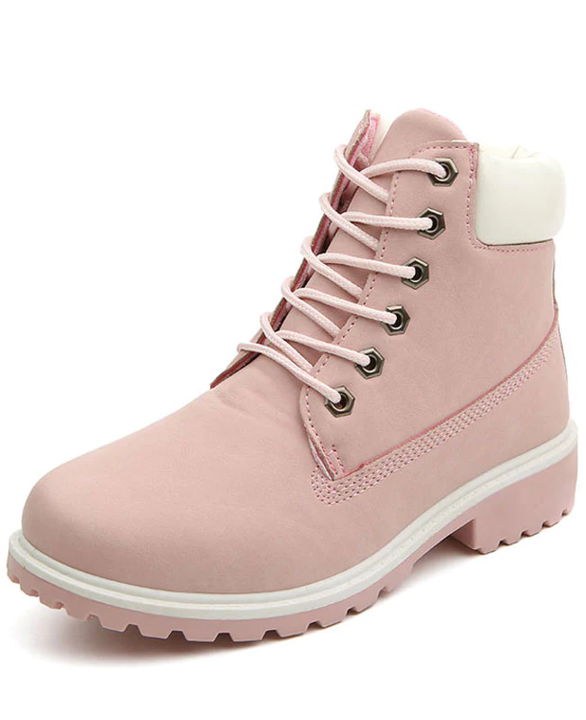 Martin Pink Ankle Boots-pink-3
