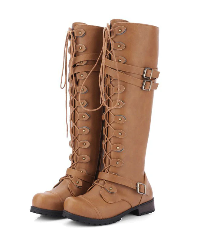 Lace Up Combat Boots for Women