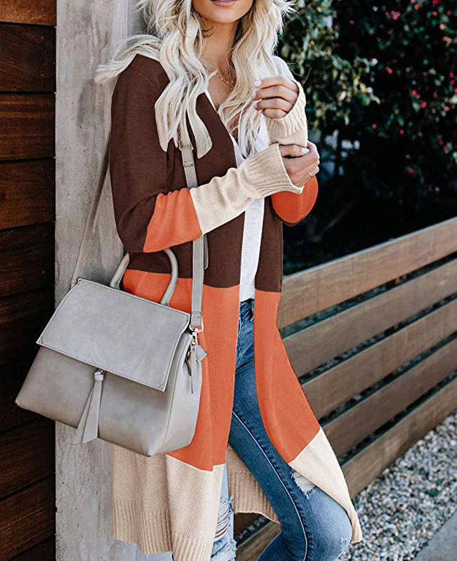 Lightweight Color Block Cardigan-8