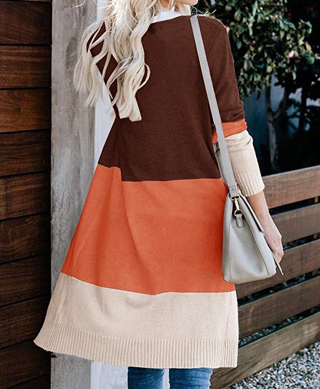 Lightweight Color Block Cardigan-10