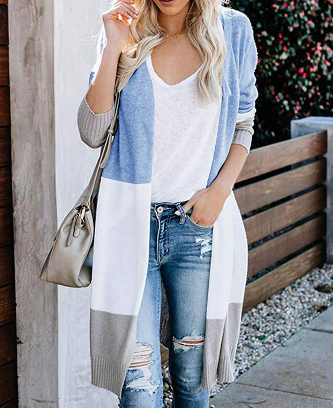 Lightweight Color Block Cardigan-7