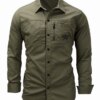 Military Men Collared Shirt
