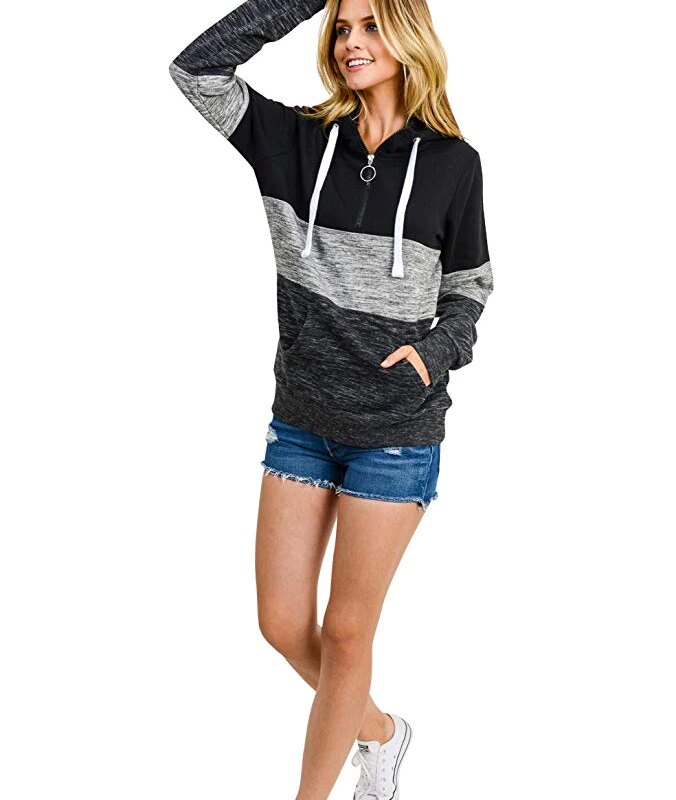 Women's 1/4 Zip Pullover-11